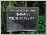 Entering Harambe Wildlife Reserve