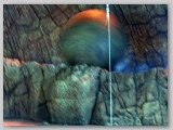 He is seemingly overtaken and crushed by the boulder, only to reappear moments later as the set is being deconstructed