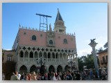 The architecture is a reproduction of the Doges Palace in Venice