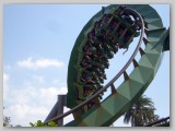 The Incredible Hulk Coaster - loops and cork screws, a fantastic coaster