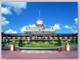 One last look at the Main Street train station before we head to EPCOT.